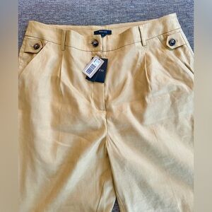 NWT on-trend RW&CO. women’s barrel pants ** Size 12 ** Linen /Tencel blend